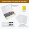 Watercolor Paint Set 36 Vivid Colors with Water Brush & 10 Artist Grade Watercolor Paper 32k Perfect Travel Watercolor Set for Beginners, Hobbyists & Painting Enthusiasts